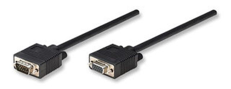 Manhattan SVGA 4.5m 4.5м VGA (D-Sub) VGA (D-Sub) Черный VGA кабель