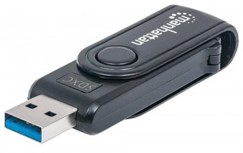Manhattan 101981 USB 3.0 (3.1 Gen 1) Type-A Black card reader