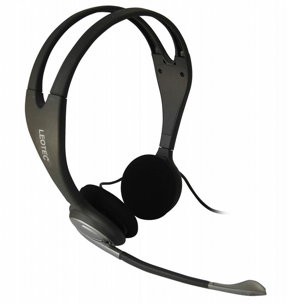 Leotec Headset VoIP (Advance) Binaural Wired Black mobile headset