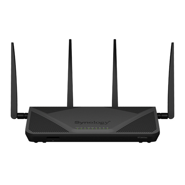 Synology RT2600AC Dual-band (2.4 GHz / 5 GHz) Gigabit Ethernet Black wireless router