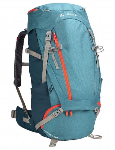 VAUDE Asymmetric 48+8 Female 56L Polyester,Polyurethane Blue,Orange travel backpack