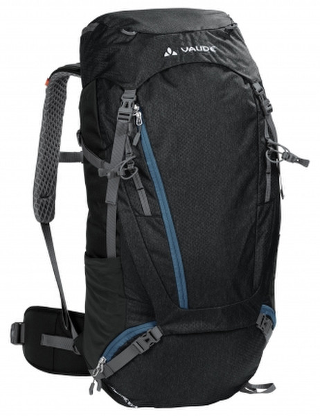 VAUDE Asymmetric 52+8 Unisex 60L Polyester,Polyurethane Black travel backpack