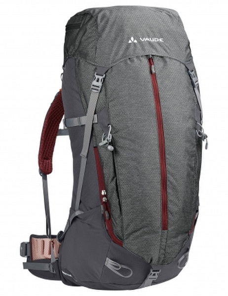 VAUDE Brentour 45+10 Male 55L Polyamide,Polyester Cherry,Grey travel backpack