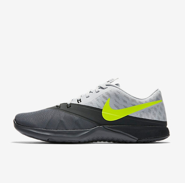 Nike FS Lite Trainer 4 Adult Male Black,Grey,White,Yellow 42 sneakers