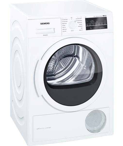 Siemens WT45W4B1 Отдельностоящий Фронтальная загрузка 8кг A++ Белый сушилка для белья