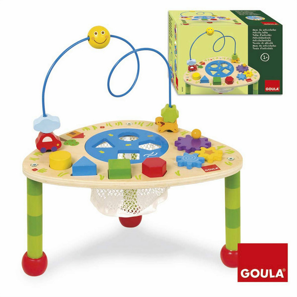Goula Activity Table Разноцветный Деревянный игрушка для развития моторики