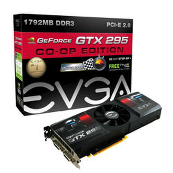 EVGA Geforce GTX 295 CO-OP Superclocked GeForce GTX 295 1.75GB GDDR3