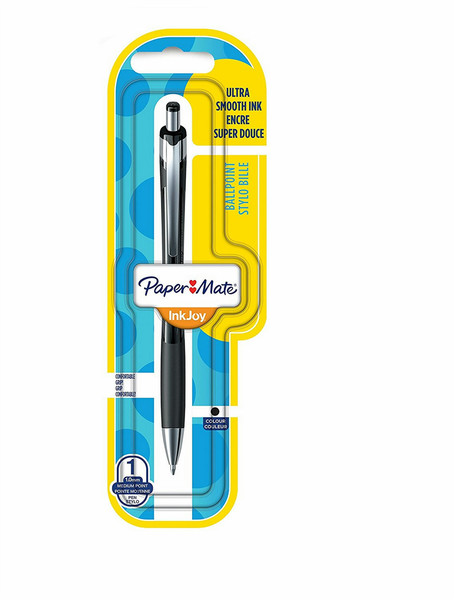 Papermate InkJoy 550 RT Clip-on retractable ballpoint pen Medium Schwarz 1Stück(e)