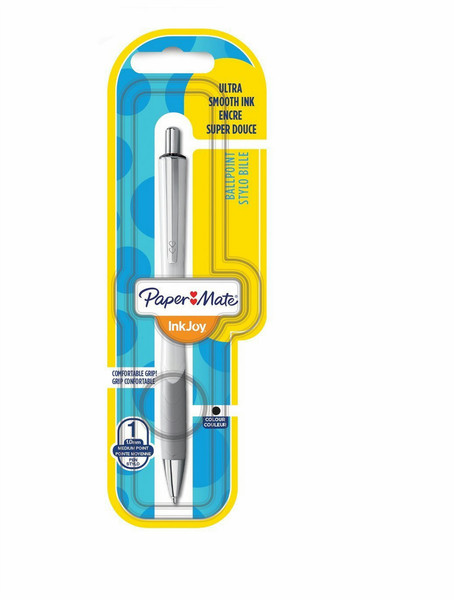 Papermate Inkjoy 700 RT Clip-on retractable ballpoint pen Medium White 1pc(s)