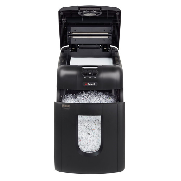 Rexel Auto+ 100m Micro-cut shredding 60dB Black paper shredder