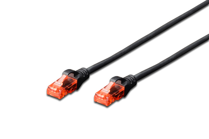 ASSMANN Electronic DK-1617-020/BL 2м Cat6 U/UTP (UTP) Черный сетевой кабель