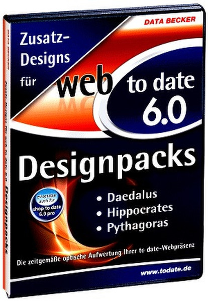 Data Becker Design Kombipack für web to date 6.0 & shop to date 6.0 pro: PYTHAGORAS, HIPPOKRATES, DAEDALUS