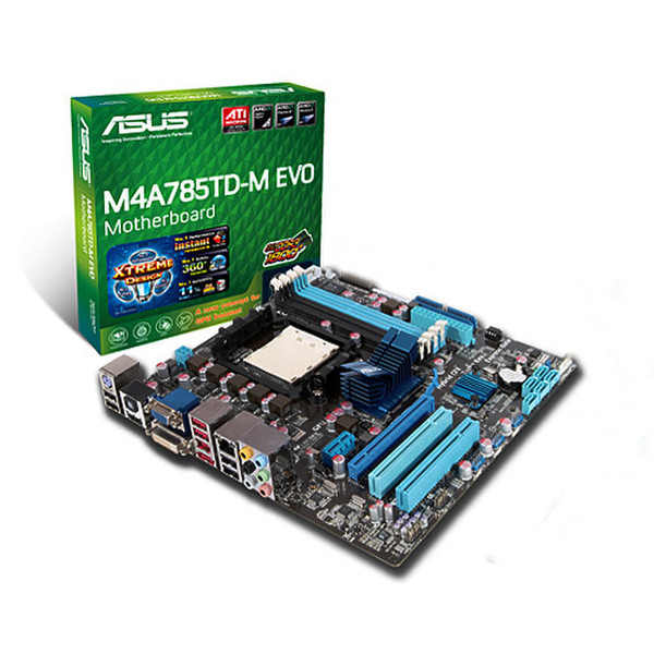 ASUS M4A785TD-M EVO AMD 785G Socket AM3 uATX motherboard