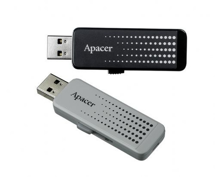 Apacer Handy Steno AH323 2 GB 2ГБ USB 2.0 Тип -A Черный USB флеш накопитель