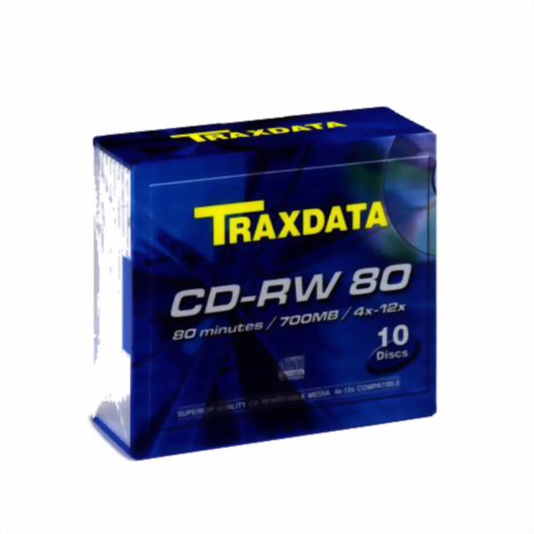 Traxdata CD-RW 12x 10pk CD-RW 700MB 10Stück(e)
