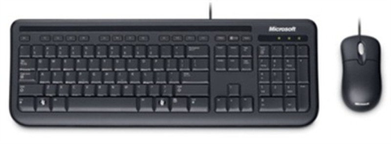 Microsoft Wired Desktop 400 USB QWERTY Черный клавиатура
