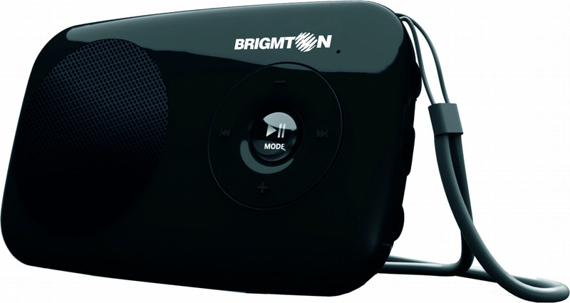 Brigmton BAMP-603 Mono portable speaker 2W Rechteck Schwarz