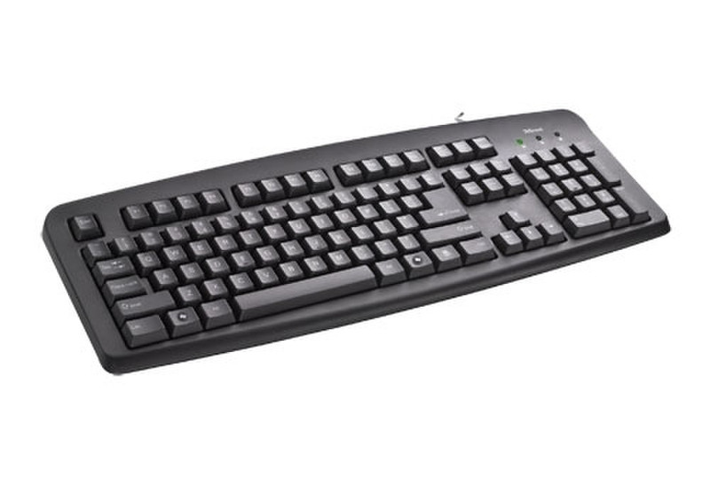 Trust ClassicLine Keyboard DE USB QWERTY Schwarz Tastatur
