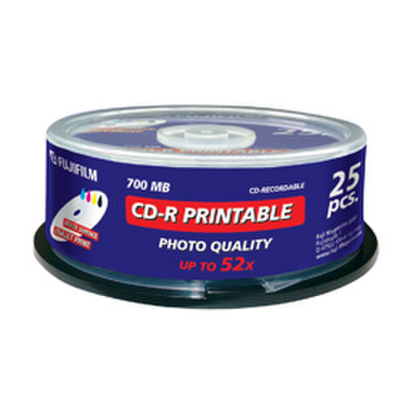 Fujifilm CD-R 700MB 52x PRINTABLE INKJET CD-R 700MB 25Stück(e)