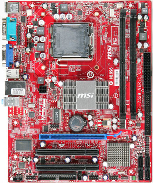 MSI G31TM-P21 Socket T (LGA 775) Micro ATX motherboard