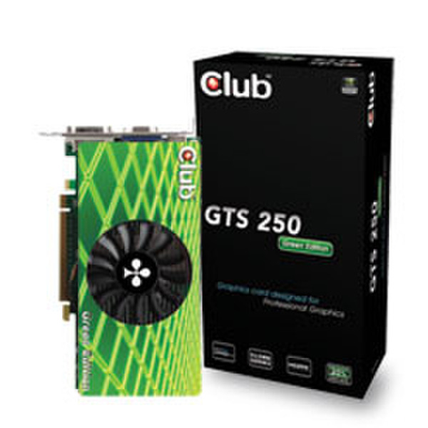 CLUB3D GTS 250 Green Edition 1GB GDDR3