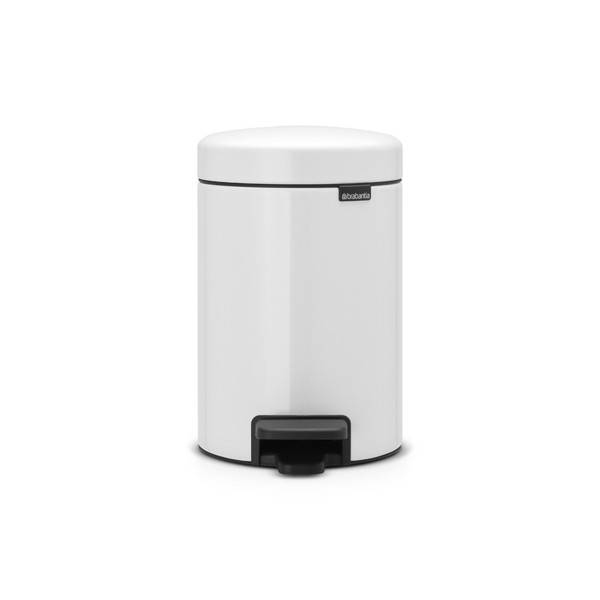 Brabantia 112126 3L Round White trash can