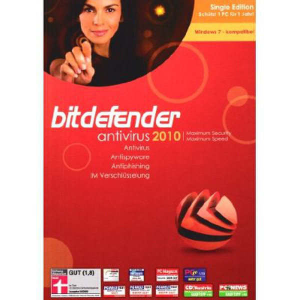 Editions Profil BitDefender Antivirus 2010 5Benutzer Französisch