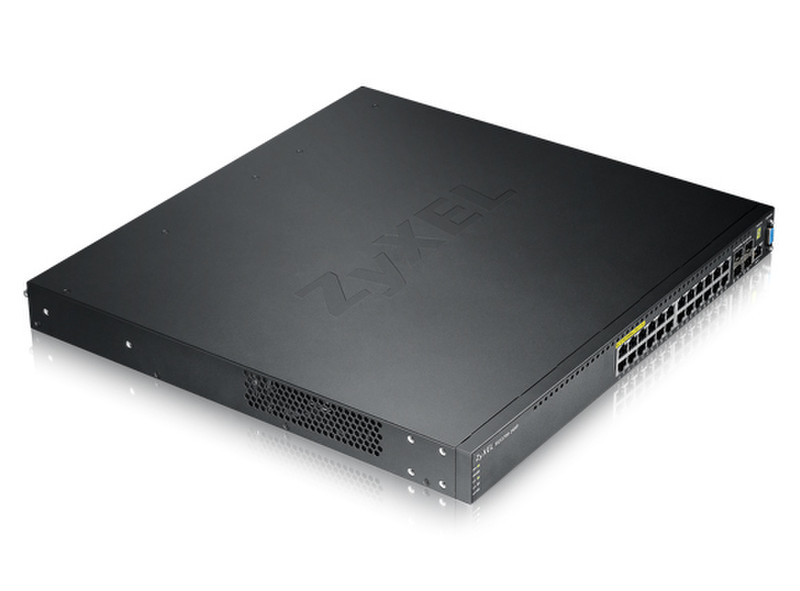 ZyXEL XGS3700-24HP gemanaged L2+ Gigabit Ethernet (10/100/1000) Energie Über Ethernet (PoE) Unterstützung Schwarz