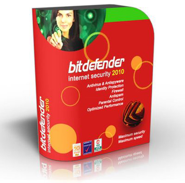 Editions Profil BitDefender Internet Security 2010, 5 Pack 5Benutzer 1Jahr(e) Französisch