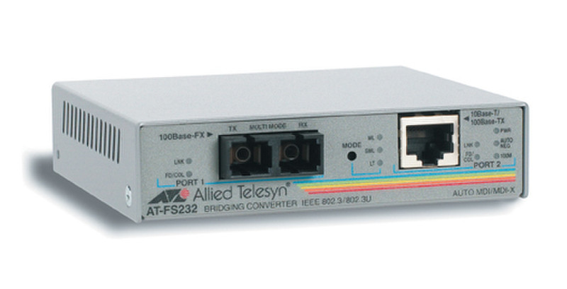 Allied Telesis AT-FS232 100Мбит/с сетевой медиа конвертор