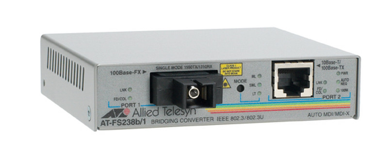 Allied Telesis AT-FS238A/1 100Мбит/с сетевой медиа конвертор