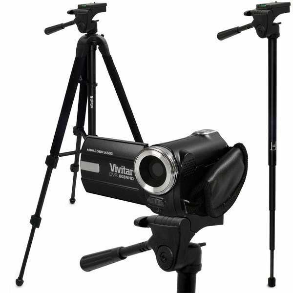 iGadgitz U5065 Портативная видеокамера 3ножка(и) Черный штатив