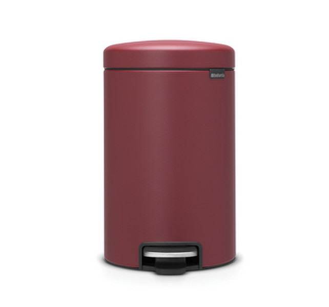 Brabantia 115820 12L Round Plastic Red trash can