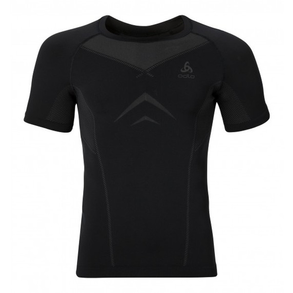 Odlo 184002 T-shirt L Short sleeve Crew neck Black