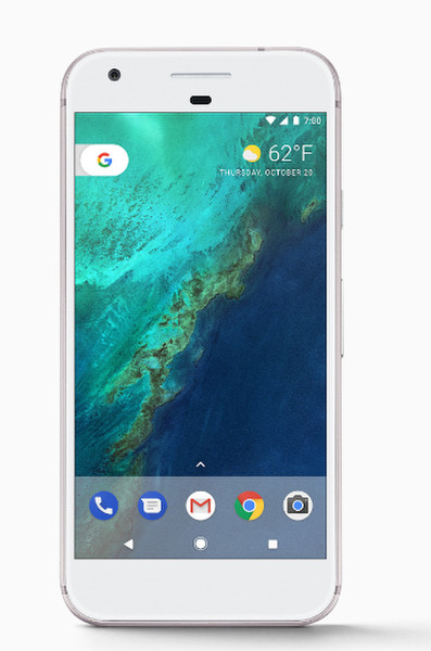 Google Pixel Single SIM 4G 128GB Silber Smartphone