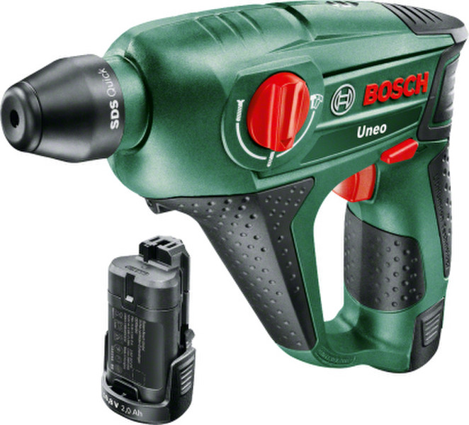 Bosch Uneo (2 batteries) 4800ударов/мин Литий-ионная (Li-Ion) 1200г cordless rotary hammer