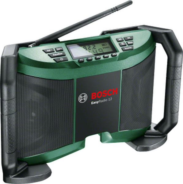 Bosch EasyRadio 12 Tragbar Schwarz, Grün Radio