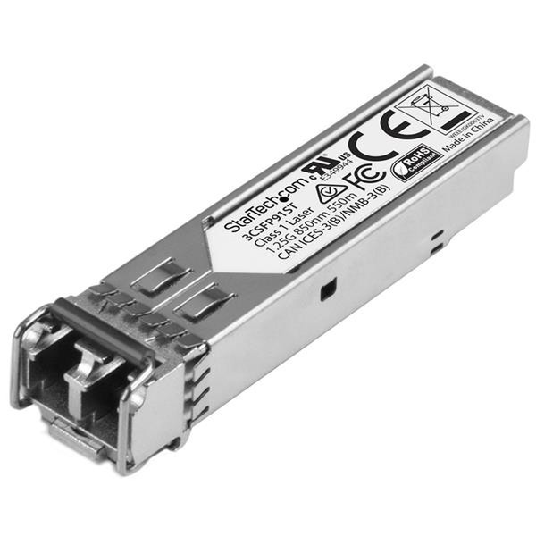 StarTech.com Gigabit Fiber 1000Base-SX SFP Transceiver Module - HP 3CSFP91 kompatibel - MM LC - 550m