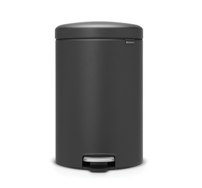 Brabantia 114182 20L Round Plastic Grey trash can