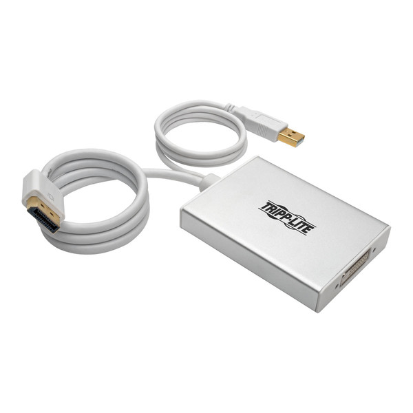 Tripp Lite P018-006-AWH 0.15м DisplayPort DVI-D + USB Cеребряный