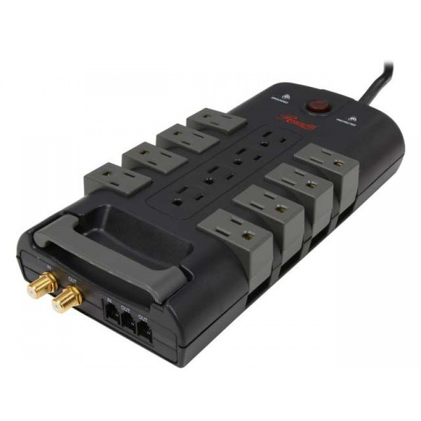 Rosewill RHSP-13006 12AC outlet(s) 120V 1.8m Black surge protector