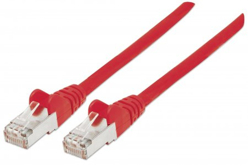 Intellinet 319065 1м Cat6a S/FTP (S-STP) Красный сетевой кабель