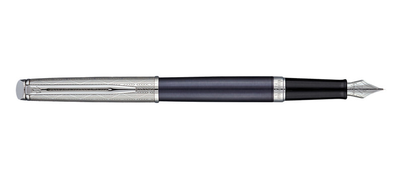 Waterman Hemisphere Saphir Nocturne Cartridge filling system Черный, Синий, Cеребряный 1шт перьевая авторучка