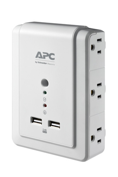 APC P6WU2 6AC outlet(s) 120V White surge protector