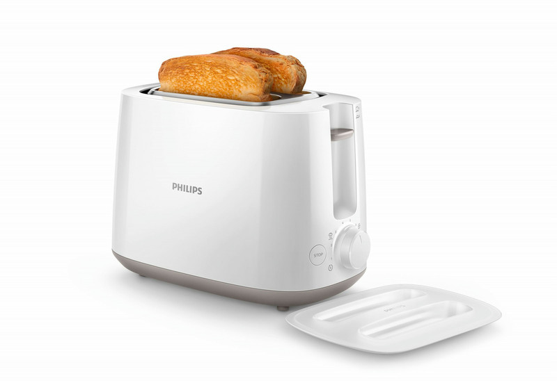 Philips Daily Collection HD2582/00 2ломтик(а) 830Вт Белый тостер