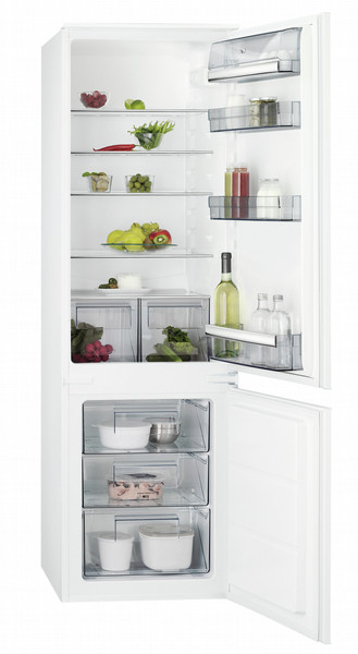 AEG SCB51821LS Встроенный 268л A++ Белый холодильник с морозильной камерой