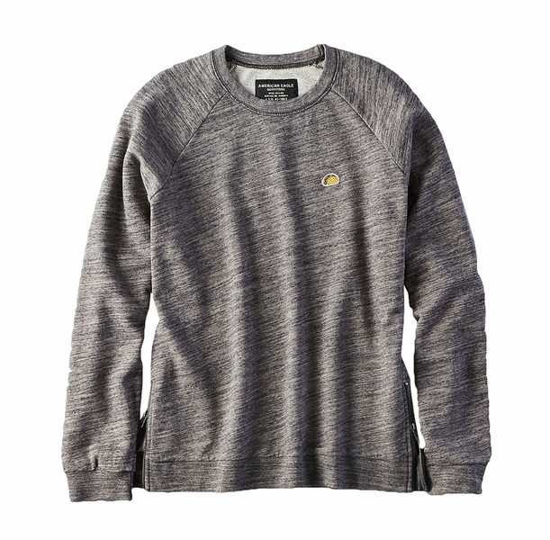 American Eagle Outfitters AEO SIDE-ZIP CREW SWEATSHIRT