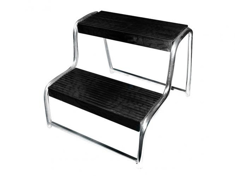 EAL 11823 Rubber,Steel Black step stool