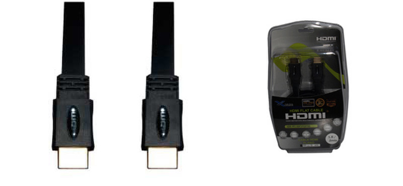 X-Case HDMICAB02PLA 2м HDMI HDMI Черный HDMI кабель