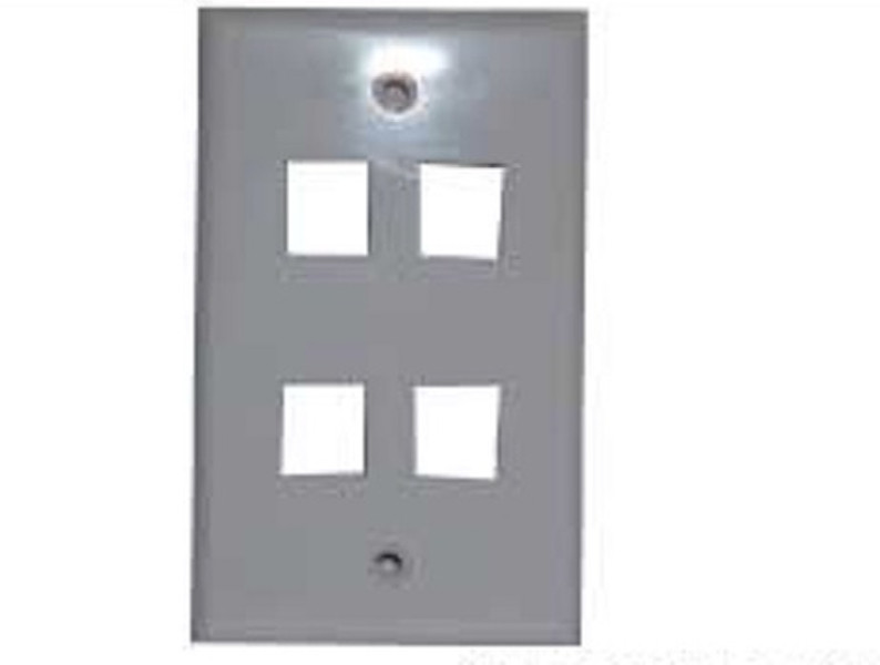 X-Case ACCREDFA04 Grey switch plate/outlet cover